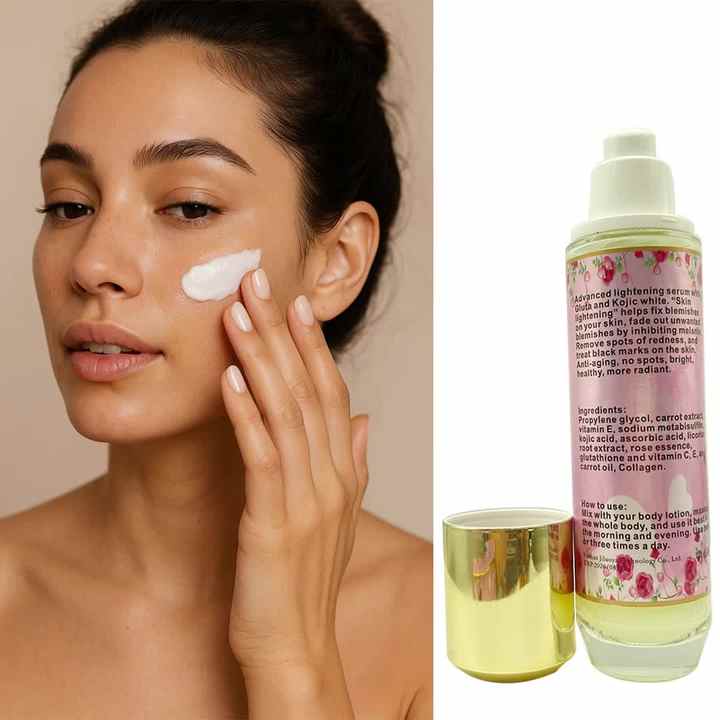 glutathione skin lightening serum Advanced Skin Lightening Exfoliator Serum with Glutathione & Vitamin C for  Face Dark Spot Repair and Pore Minimization