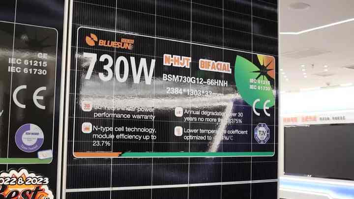 Bluesun New Bifacial Topcon Solar Panel 600w 610w 620w 630w 640w 650w ...