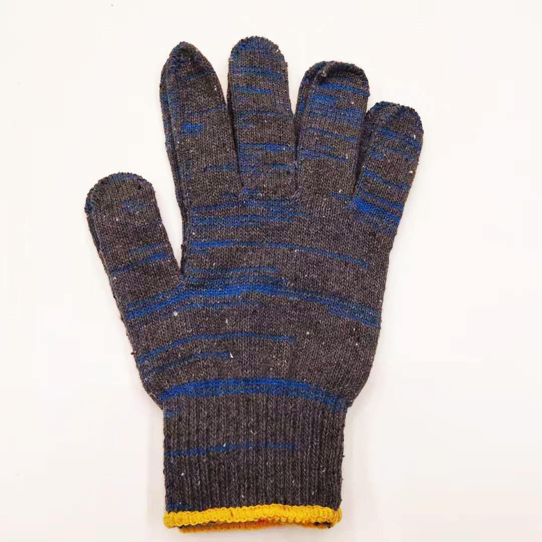 针织手套工作棉手套汽车修理工纯棉手套工作价格便宜棉可穿戴混色定制