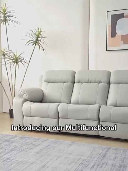 Modern Electric Leisure Sofa, Smart 3-seater Home Theater Furniture ...