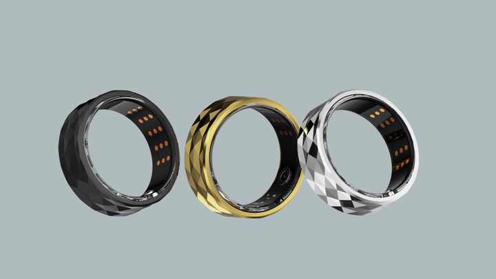 Smart Ring Donna Uomo Oro Rosa Argento Anello Fitness per Donna Sottile Mestruazione Frequenza Cardiaca Contapassi, Monitoraggio del sonno, Anello Smart Fitness Ring Calorie Attività Tracker Android
