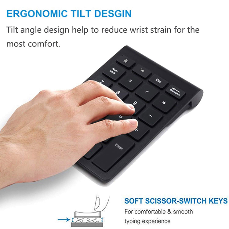 wholesale  thin  computer 2.4g wireless numeric keypad numpad