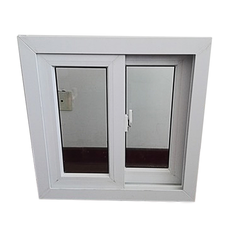 PSW8020 Inexpensive Single Glass PVC Sliding Windows For PANAMA