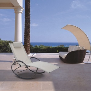 tela textilene | Rocker silla reclinable de tela Textilener para exteriores, mecedora de Relax, muebles de ocio blancos, sillón de porche tela textilene | Rocker silla reclinable de tela Textilener para exteriores, mecedora de Relax, muebles de ocio blancos, sillón de porche