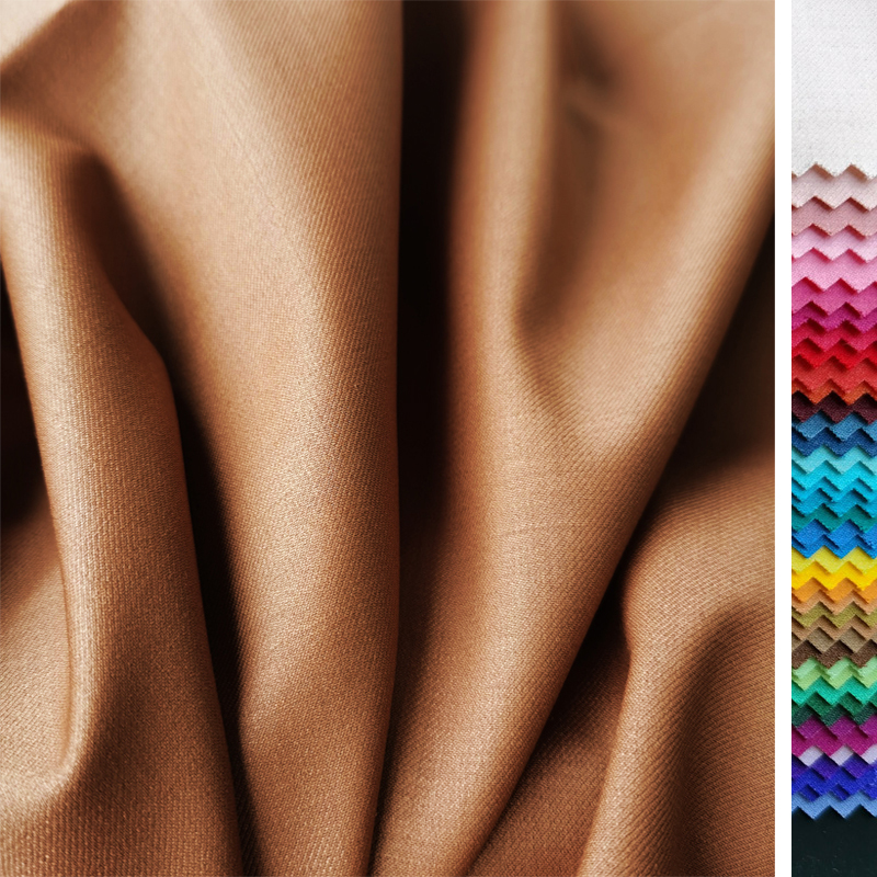 Высокое качество, в наличии, быстрая доставка, шерстяная ткань, 50% шерсть, 48% полиэстер, спандекс, однотонная ткань для рубашки, Блейзера