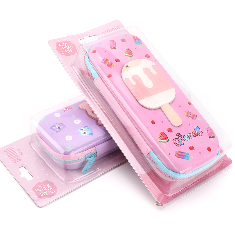 Рециклированная кожа Чехол полипропиленовое прозрачное школьный пенал для детей