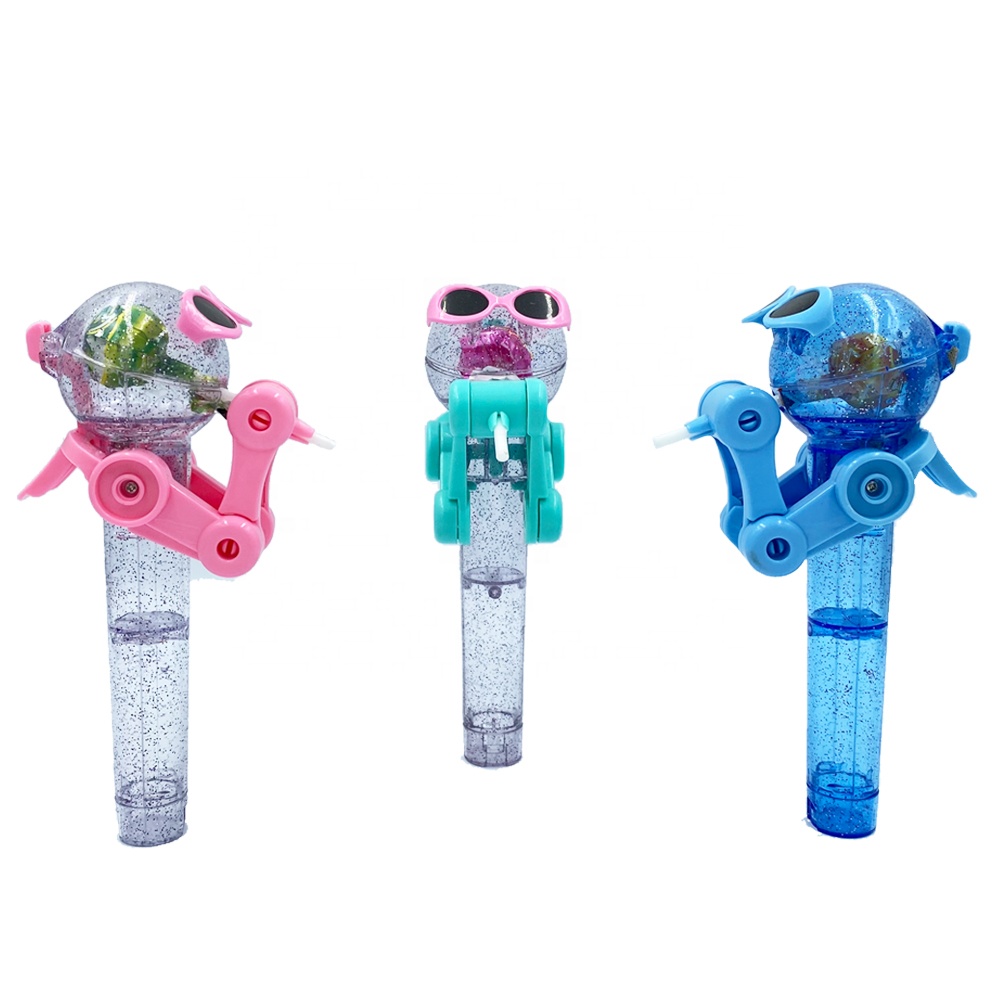 Jollysweets конфетных игрушек хит продаж робот леденец держатель с леденец Конфеты saver пластик для детей