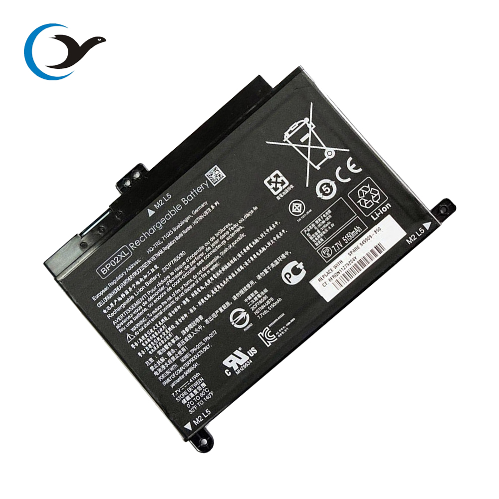 Совершенно новый Аккумулятор для ноутбука BP02XL для HP Pavilion PC 15 AU000 Series аккумулятор HSTNN-LB7H 7,7 в 41 Втч