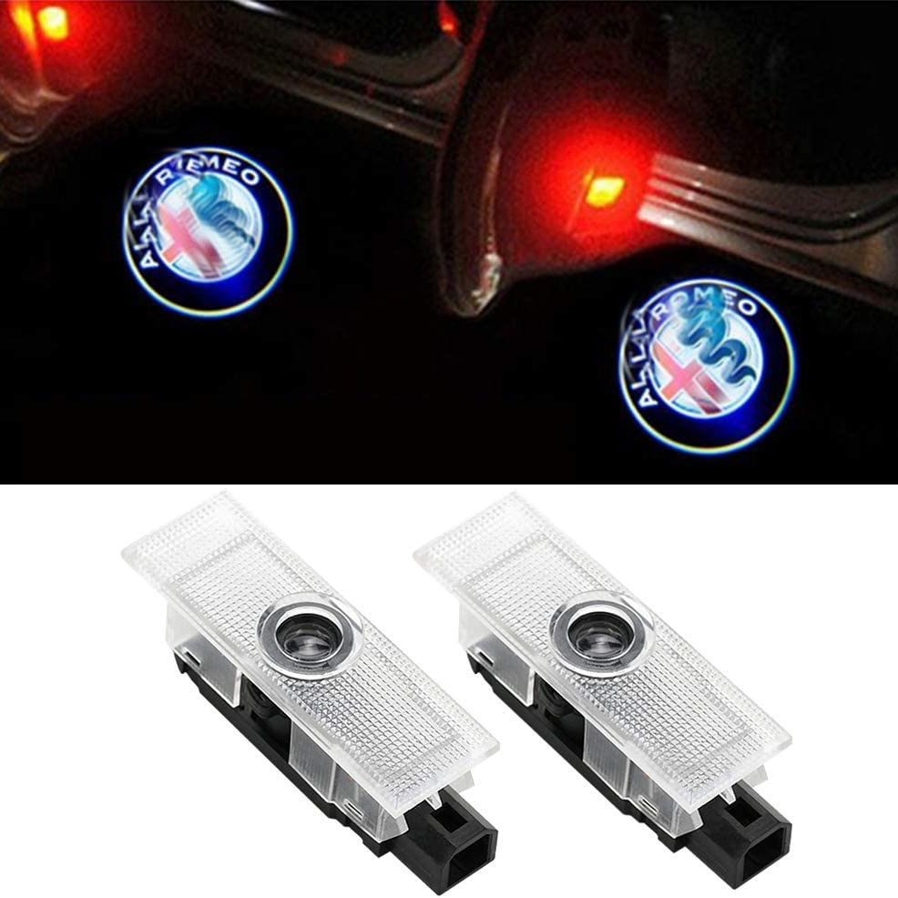 Car LED Logo Lights shadow Ghost Door Projector Welcome Light Accessories Emblem Lamp For Dodge Challenger