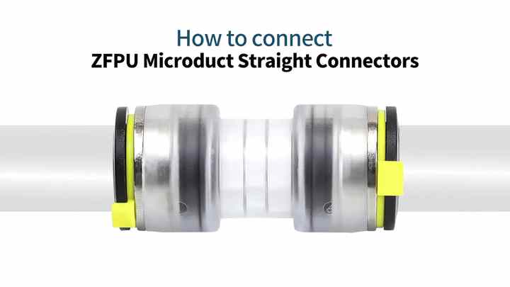 ANMASPC Brand Microduct Straight Connector for Fiber Optic Cable Zinc ...