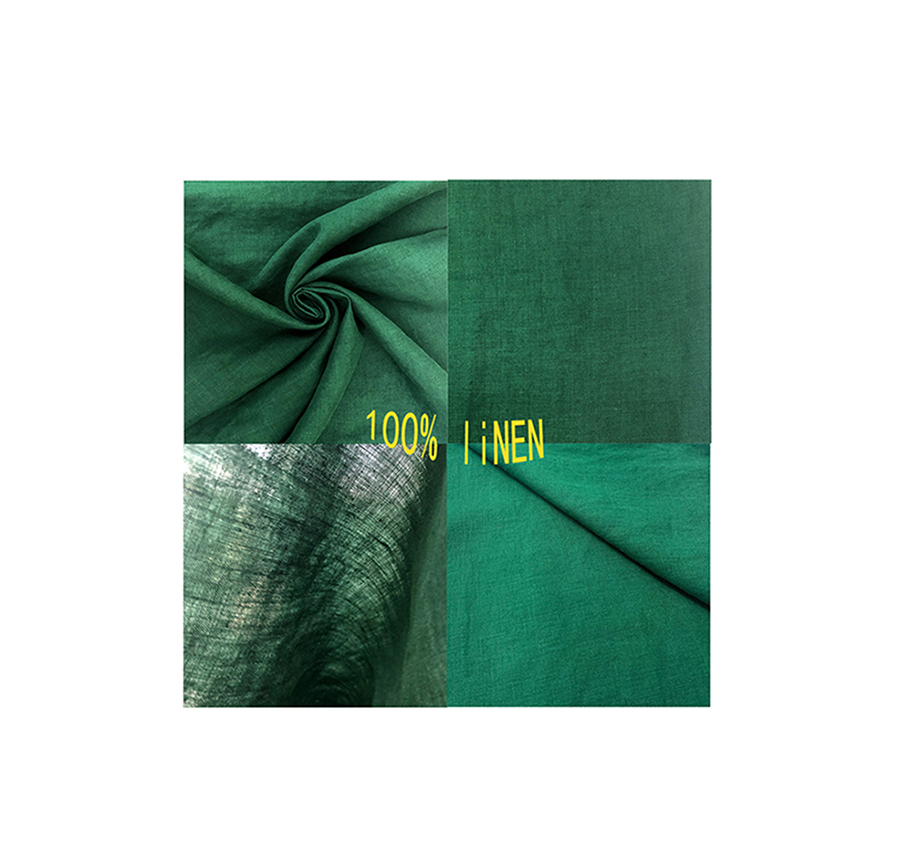 100% Linen Fabric OSDC40021-23 top quality colors linen fabric cotton