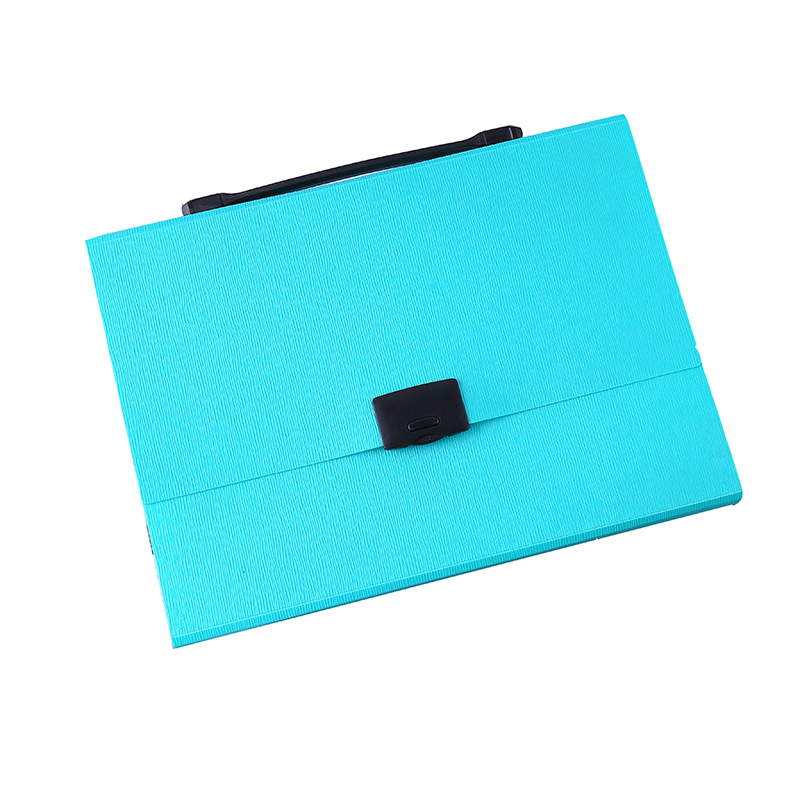 Трикотажные однотонные и полосатые дизайн pp пластиковые 13 карманов A4 расширения файловая папка с ручкой