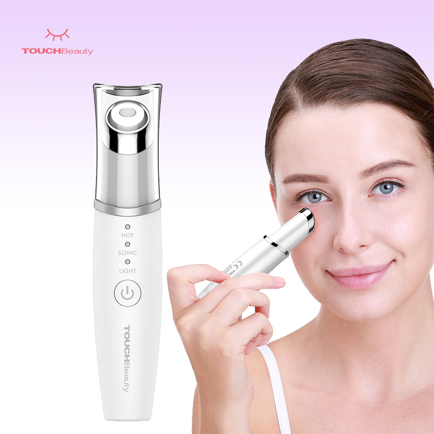 Массажер для глаз TOUCHBeauty TB1980K, 7 режимов, красный светодиод, портативный Электрический массажер для глаз с подогревом