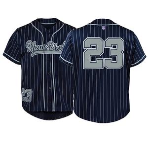 plain navy blue baseball jersey