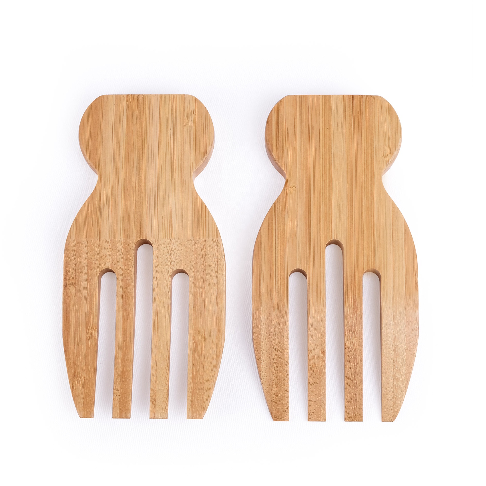 Bamboo Salad Hands Bamboo Salad Server Set
