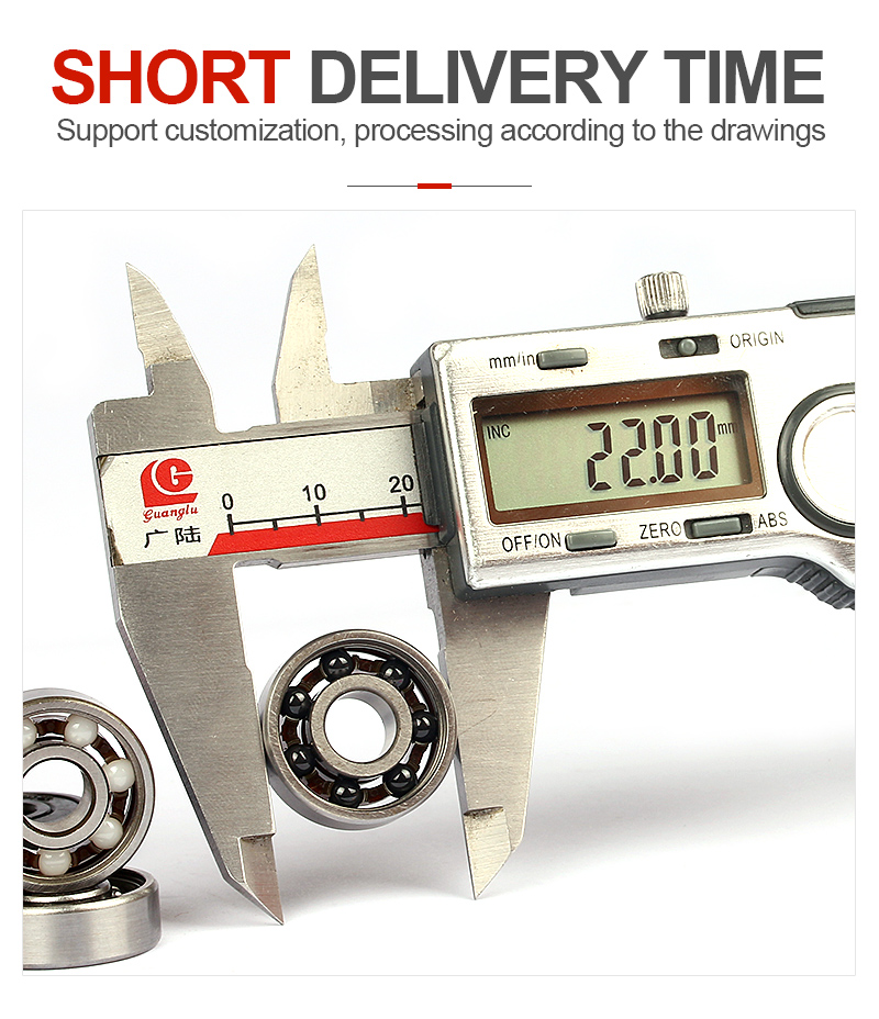 Customized logo ABEC3 P6 grade Aluminum box packaging 8pcs 8*22*7mm size 608zz 608-2rs Skateboard Ball Bearing