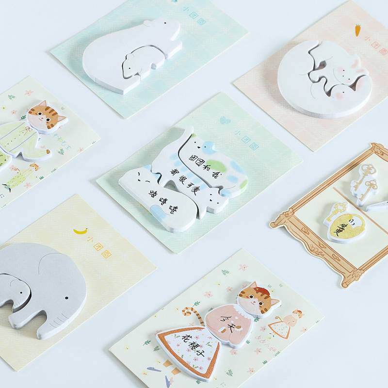 Sticky Notes Shaped Paper Fruit Cute Promotional Low Moq School Kawaii Animal For Kids Memo Pads Self-adhesive Murui
