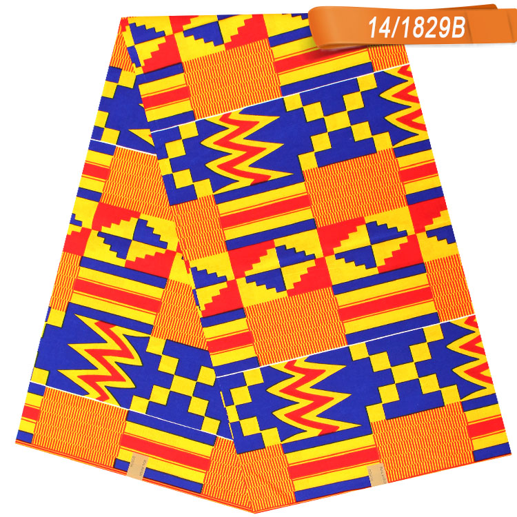 Нигерийские стили и дизайны Kente, 100% хлопок, Африканские Восковые принты, настоящая восковая ткань Kente