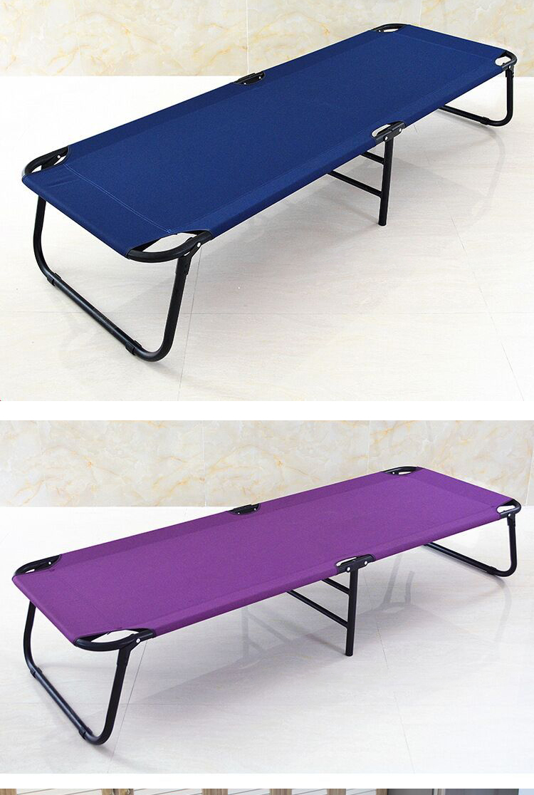 制造商批发简易护送床单人救灾折叠床帆布便携式铁架床