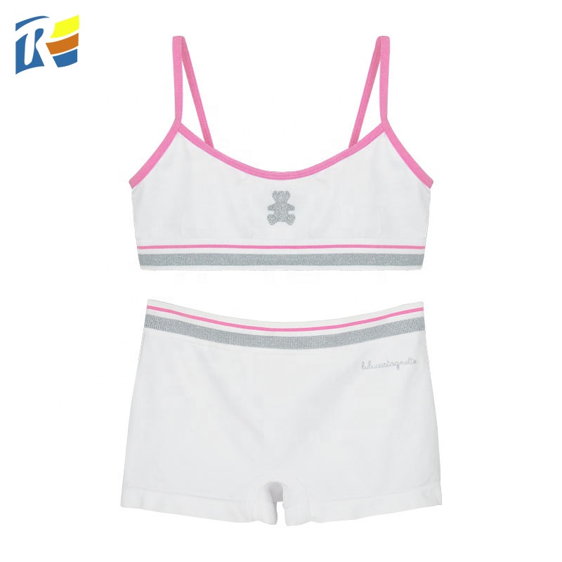 Детские бесшовные комплекты нижнего белья с логотипом на заказ, комплекты трусиков для маленьких девочек