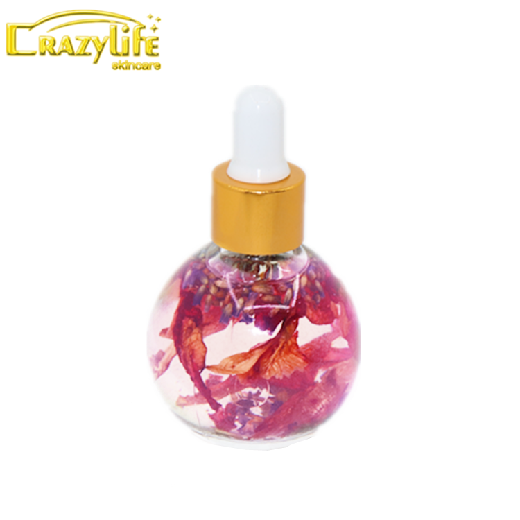 Питательное масло для полировки ногтей, сильная кутикула, Восстанавливающее Средство для ногтевого дизайна, сухие цветы, Защитное масло для ногтей, маникюр