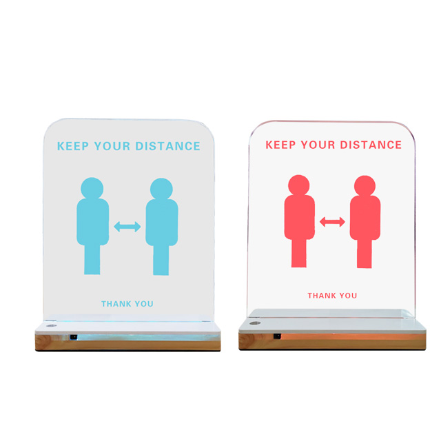 Restaurante Sinais logotipo Carta Sinalização 3d Personalizado Conduziu a Luz do Transformador distância segura em pé de Isolamento placa de Acrílico