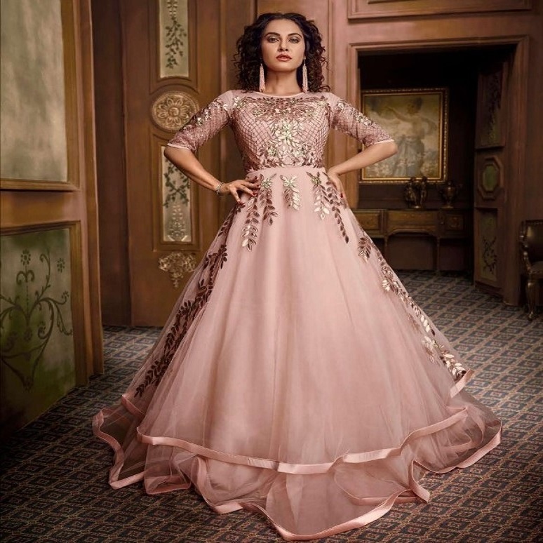 western wedding gown