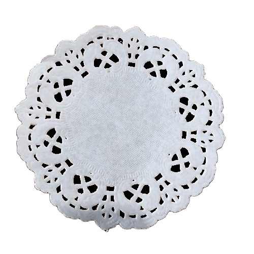customized disposable round decoration cake palcemat lace doi