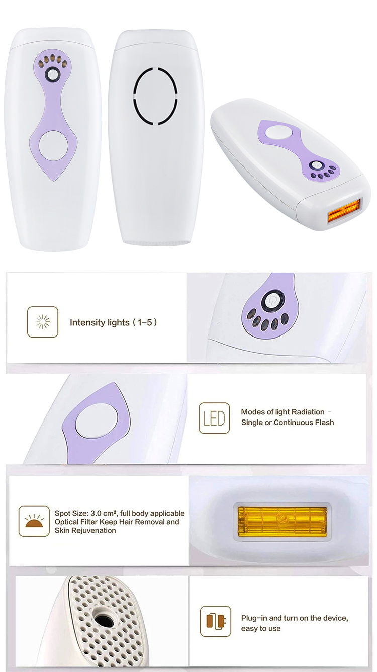 Mini Portable Permanent Private European Plug Label Laser Hair Removal Machine Ipl At Home