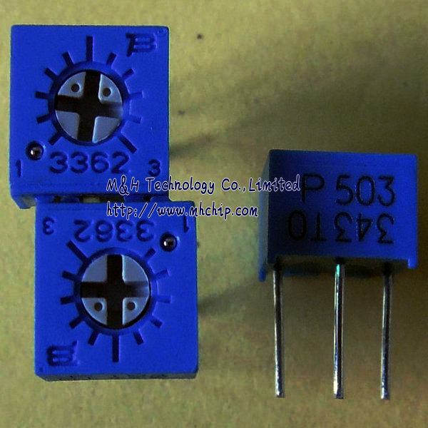 3362p-1-503 50k Ohm sola vuelta Trimmer Resistencia Variable potenciómetros 10 un.