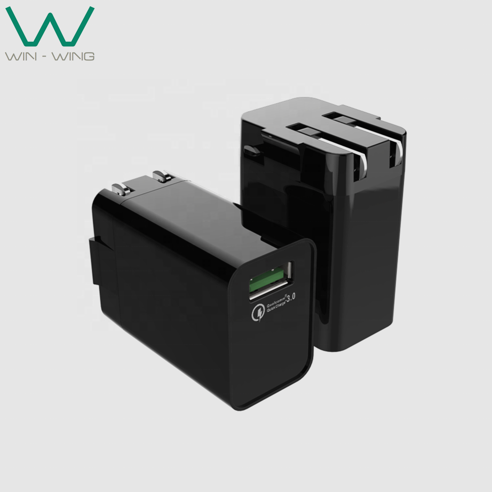 Сетевое зарядное устройство QC 3,0 5 В/9 В/12 в 18 Вт USB зарядное устройство US EU AUS UK вилка