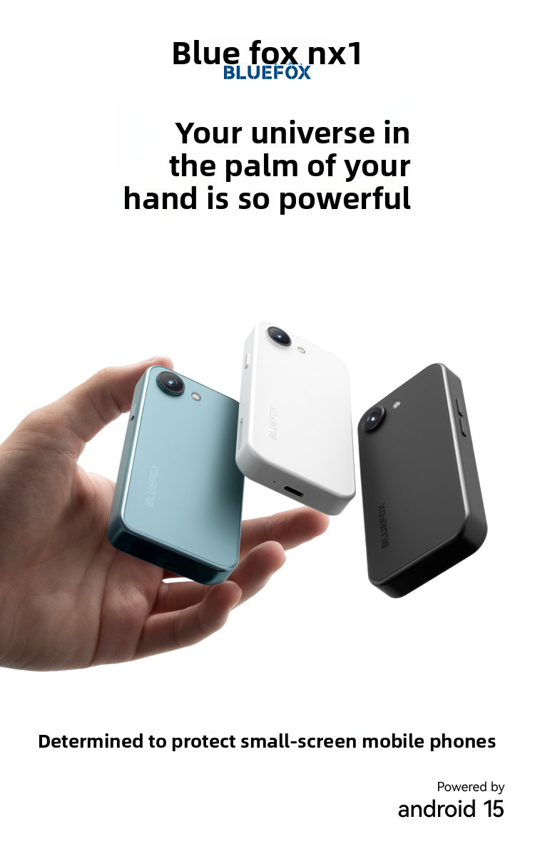 Blue Fox NX1 Mini Smart Android 15 Full Netcom 4G Phone