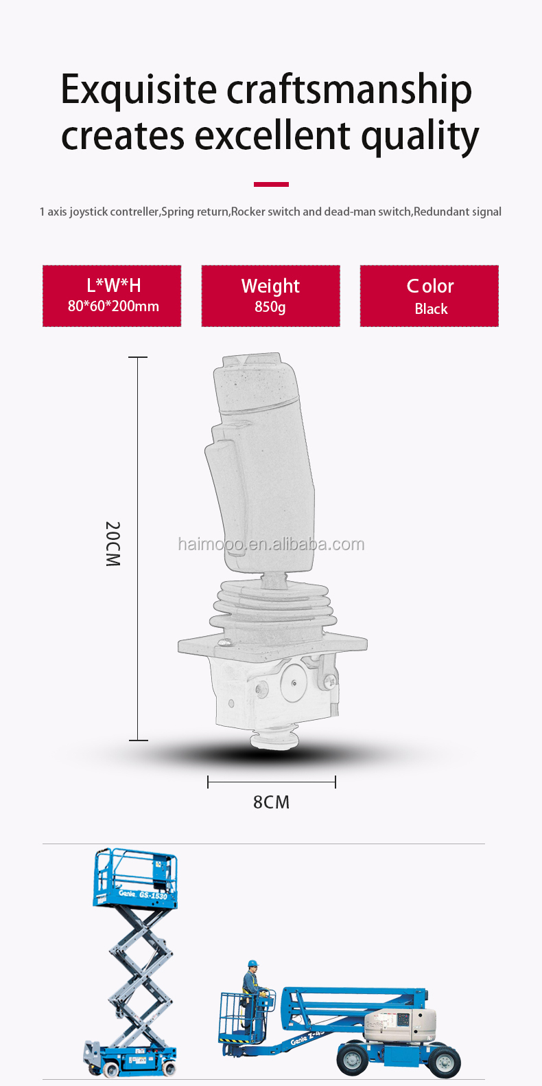 Genie Dead-Man Switch Joystick Controller Parts for Scissors