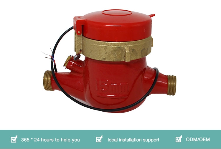 Domestic multi jet water meter for hot water 3/4inches