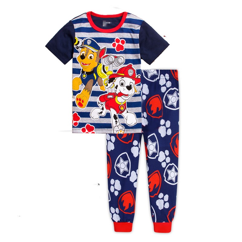 Более низкая цена, оптовая продажа, пижамный комплект для мальчиков, детская одежда для сна, Летний Детский костюм, хлопковый материал