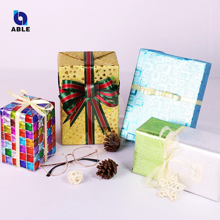 Custom tissue gift wrapping paper printing roll for packaging