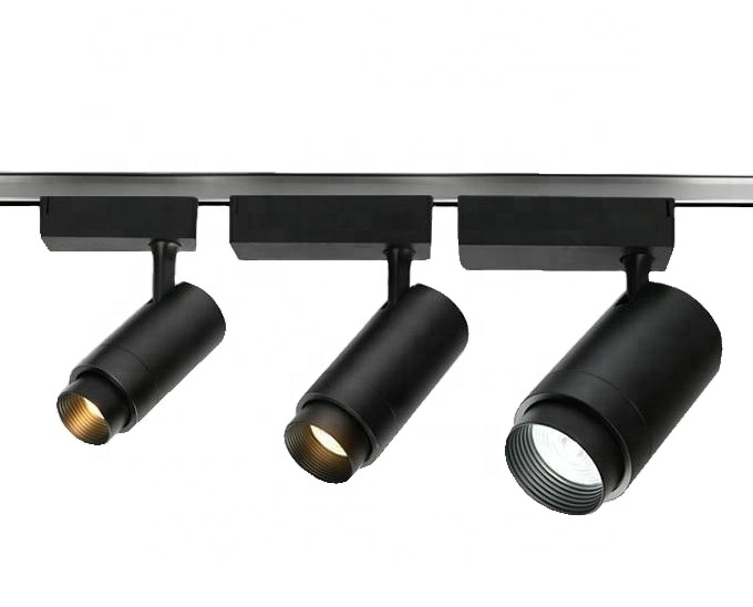 30 Вт Масштабируемая фокусировка функция светодиодный Трековый прожектор с регулируемой яркостью светодиодный Трековый светильник