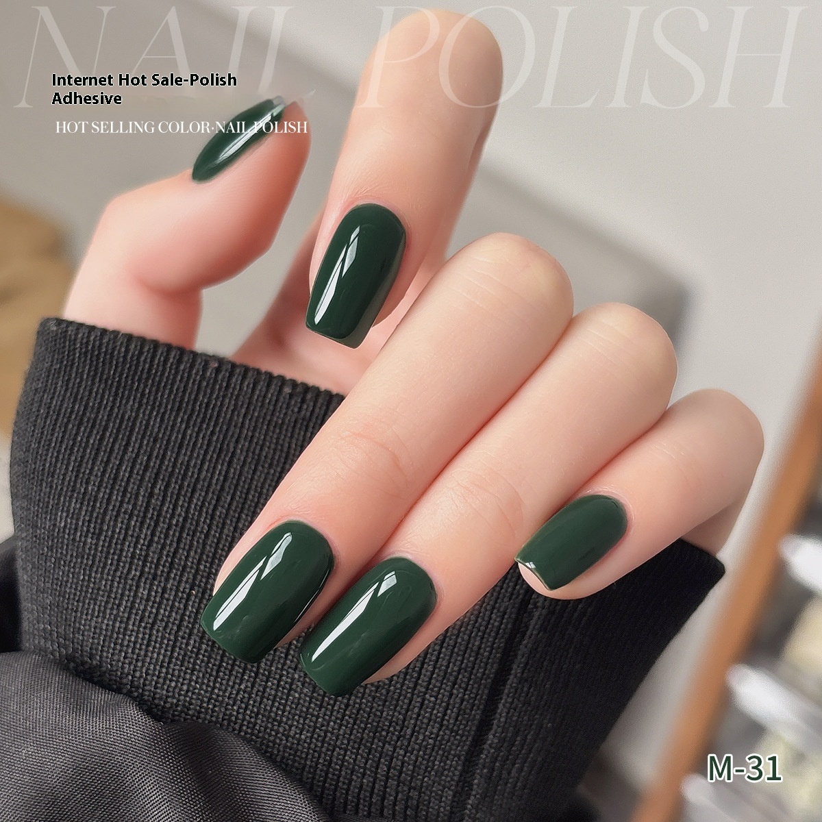 Vernis à Ongles Biguine Makeup Color & Shock 13508 - Vert Denim Brillant 8ml - Fabriqué En France