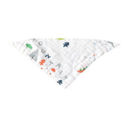 Soft adjustable unisex pure cotton feeding baby bibs