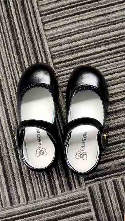 Children School Shoes Wholesale 2025 Student Big Size 26 to 42 Leather  Shoes 10/10 Quality Black School Shoes for Kids Girls