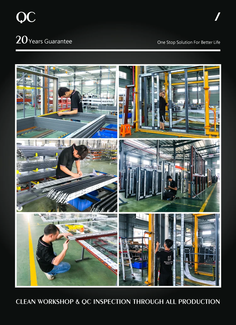 China quality supplier fancy D130 contemporary exterior clad full framed commercial aluminium glass door