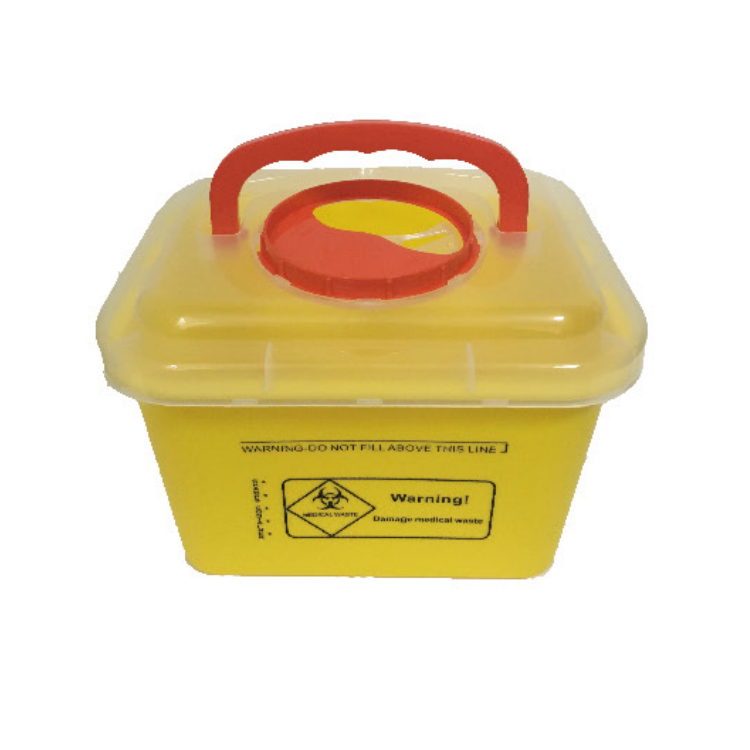 Острый Контейнер объемом 5 л, пластиковые безопасные контейнеры для биоопасных веществ, острый контейнер, контейнер