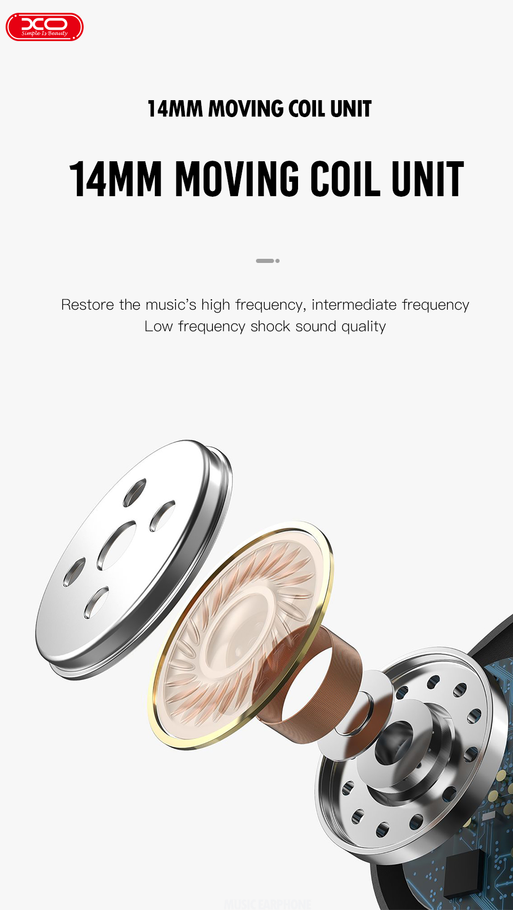 XO Hot Selling  EP29 Type-c  Music  Earphone  Headphone Earphone  Stereo Earbud Wire  In Ear For Mobile Phone