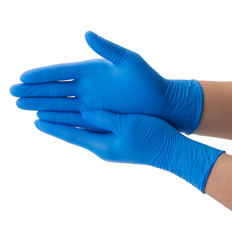 RUNYA Disposable Gloves Powder Free Blue Nitrile Gloves Pack of 100 S-1