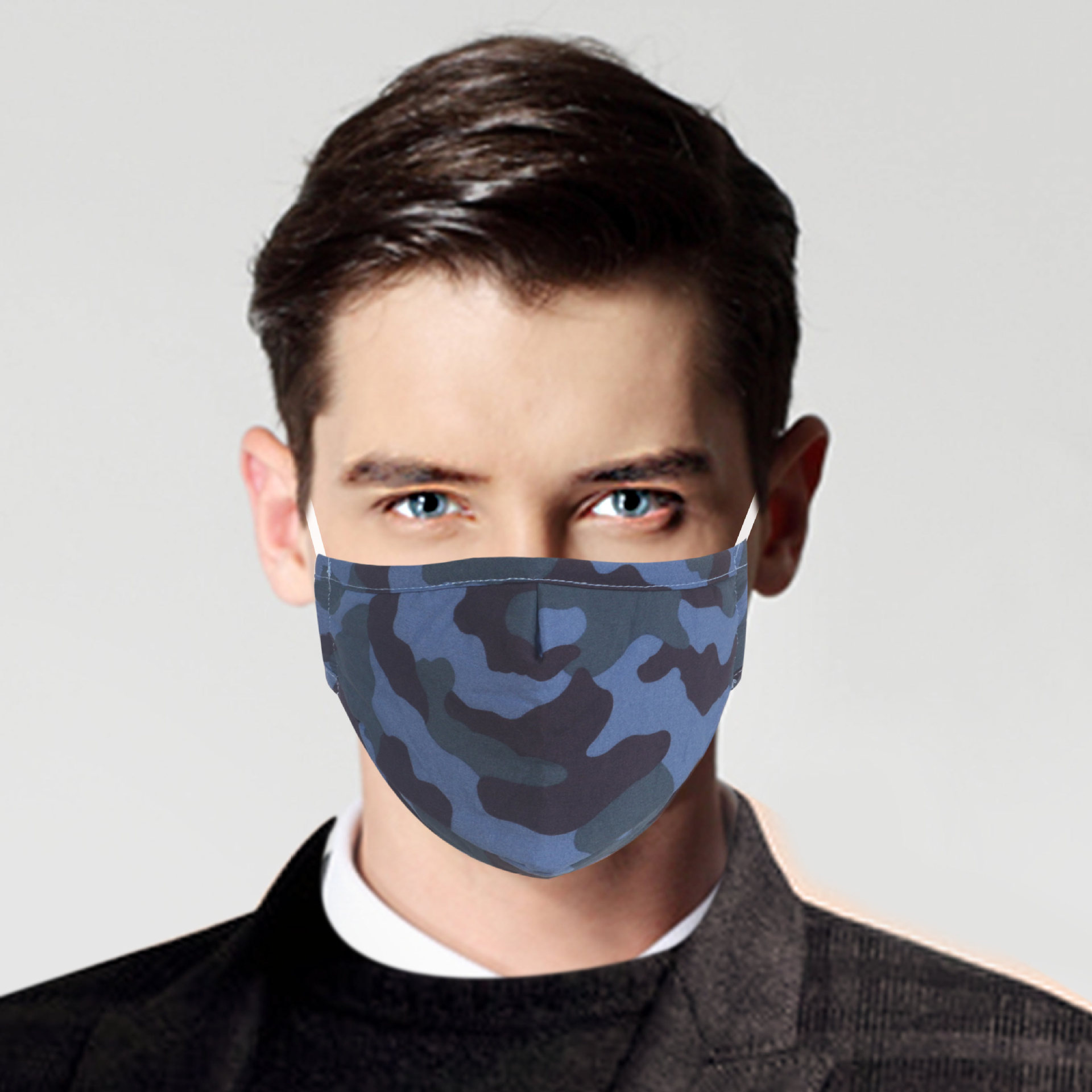 定制maskes儿童成人印花可折叠棉布可水洗可重复使用迷彩棉面儿童面膜