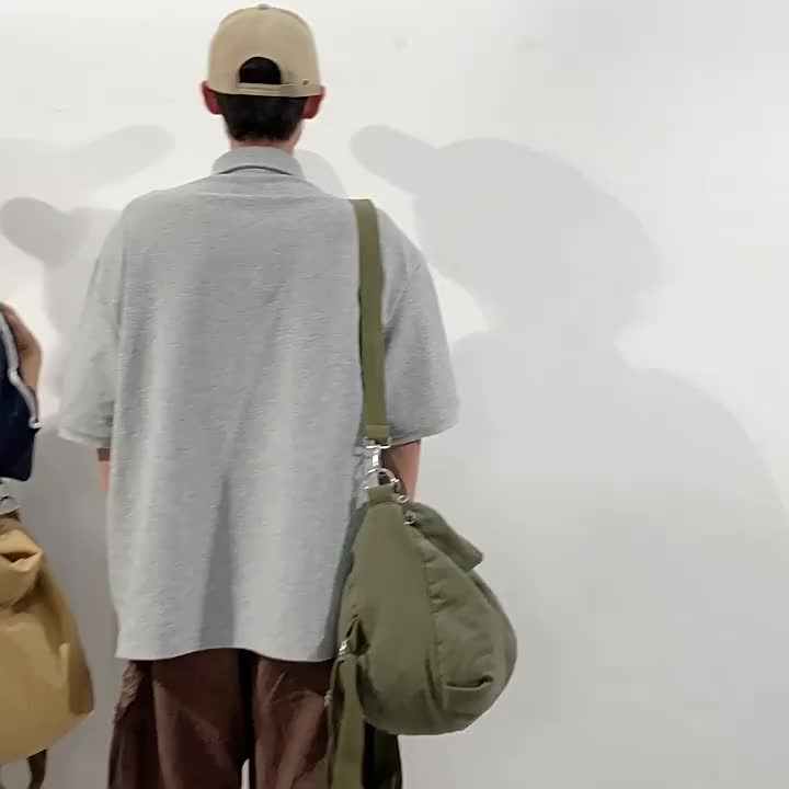 Multipurpose Korean Style Canvas Backpack Bag Simple Lightweight