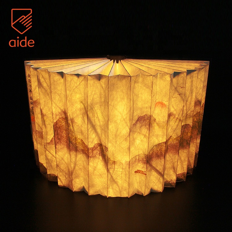 2019 новая перезаряжаемая светодиодная Книга в форме света настольная лампа с Usb