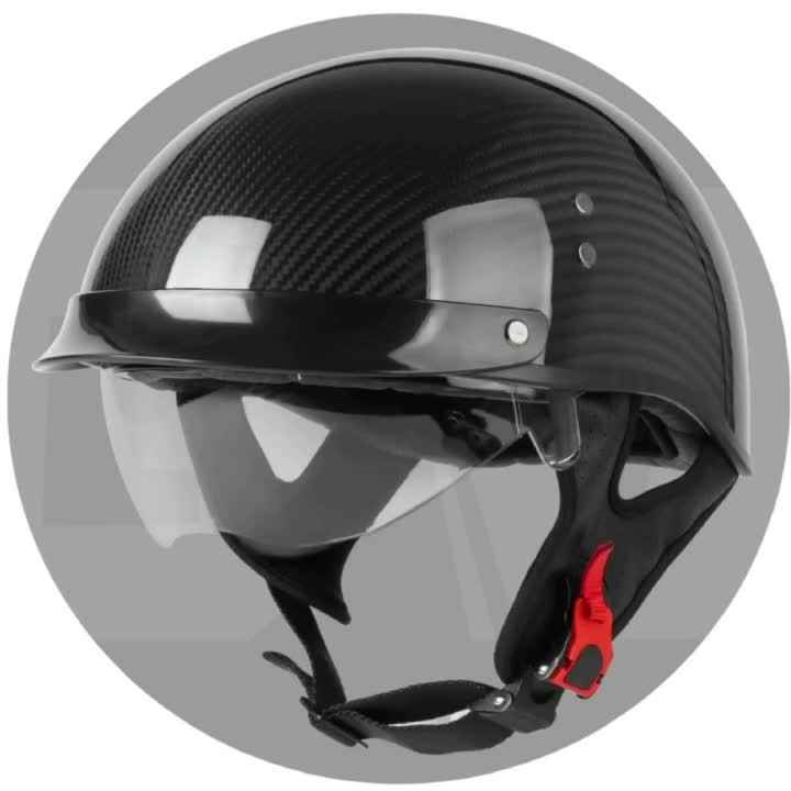 carbon fiber 1/2 motorcycle helmet F100 How to correctly measure your head S2102 Lightweight Half Helmet -