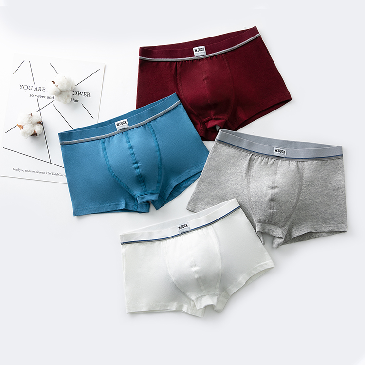 6 Pack Boys Seamless Solid Boxer Briefs Kids Spandex Underwear Soft Active S M L