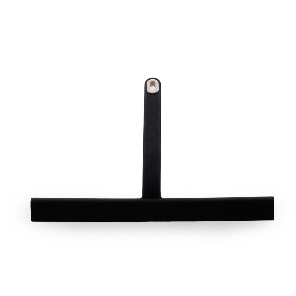 Amazon New Silicone Black/Gray Shower Squeegee Window clean wiper with Hook for Window Glass Mirror